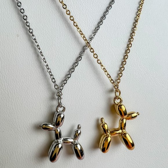 Dog Pendant Necklace Balloon Dog Necklace for Dog Lovers - Picture 3 of 8